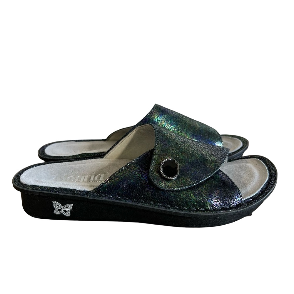 Alegria Women's Vivica Aura Iridescent Slide Sandals Size 38 aka 8 #131